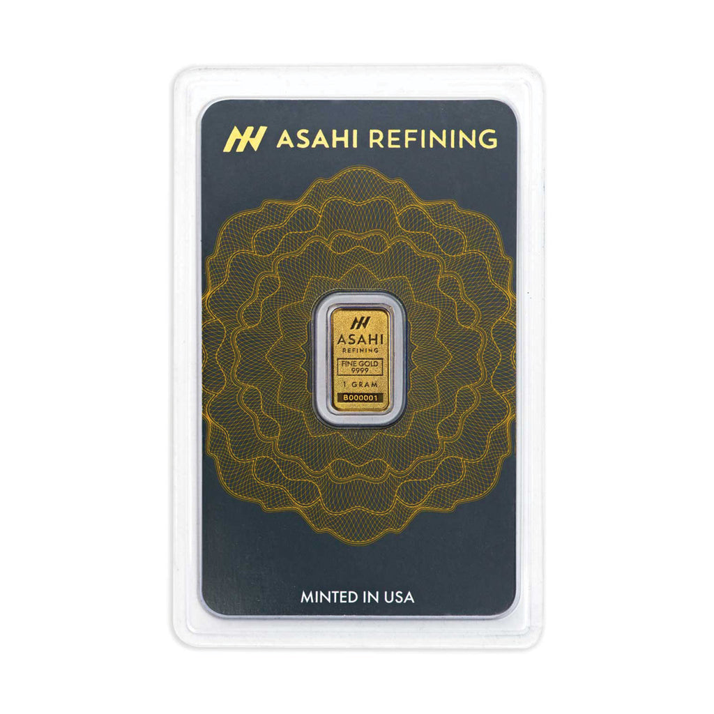 Asahi Refining 1g .9999 Fine Gold Bar (No Tax)