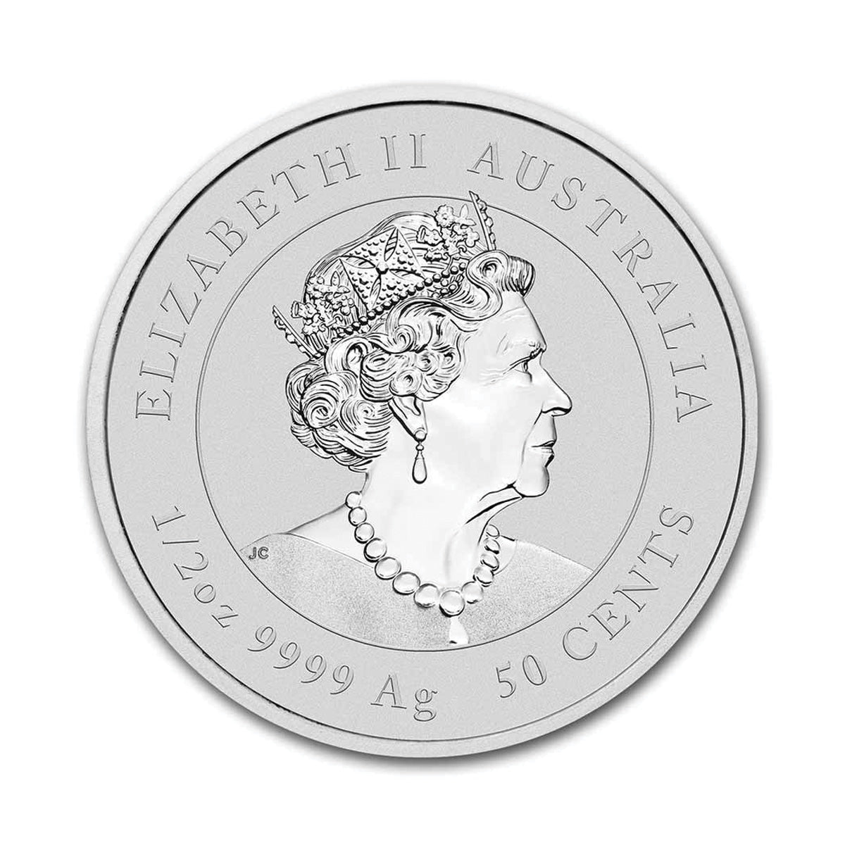 2023 Australia 50-Cents Year of the Rabbit 1/2oz Silver (No Tax) Light Rim Toning