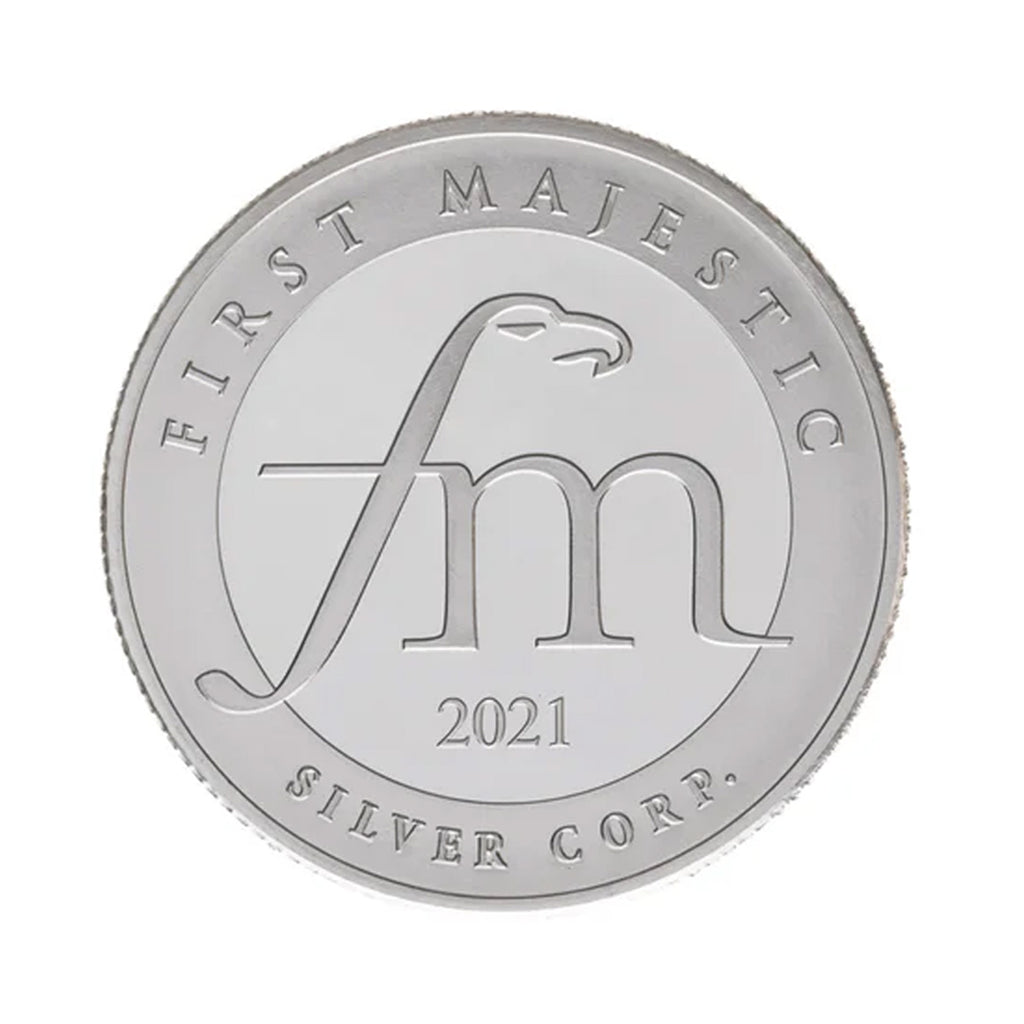 2021 First Majestic 1/2oz Silver Round (No Tax) Lightly Toned
