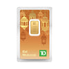 TD Bank Eid Mubarak 2.5g Gold Bar in Package (No Tax) Holder Issues