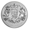 2023 GB £10 British Royal Arms 10oz 999 Fine Silver (No Tax) Capsule Scr/Scuffed