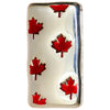 RSSC 5oz Enameled Multi-Red Maple Leaf Silver Bar (No Tax) Light Toning/Hairline Scr.