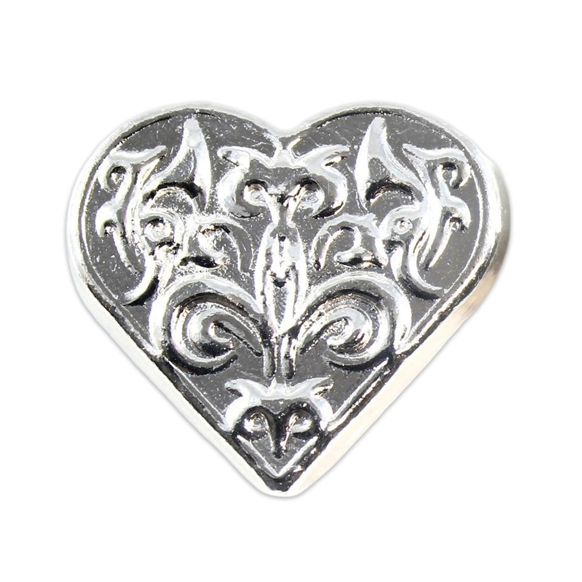 Beaver Bullion Heart 1oz. .999 Fine Silver (No Tax) Rubbing/Light Toning