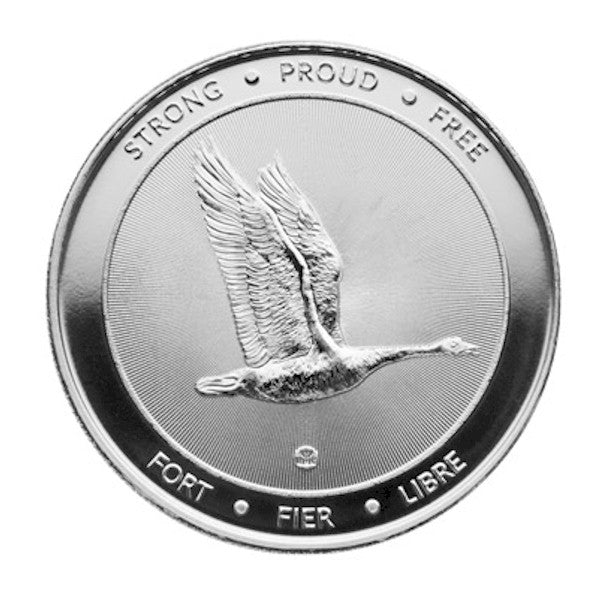 2017 Canada 150th Anniversary 1oz .9999 Silver Round (TAX Exempt) May be lightly toned