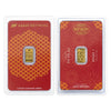 2025 Asahi Refining 1g Lunar Year of the Snake .9999 Fine Gold Bar (No Tax) Packaging Scr