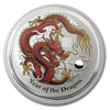 2012 Australia $10 Coloured Year of the Dragon 10oz Silver (No tax) Flaws