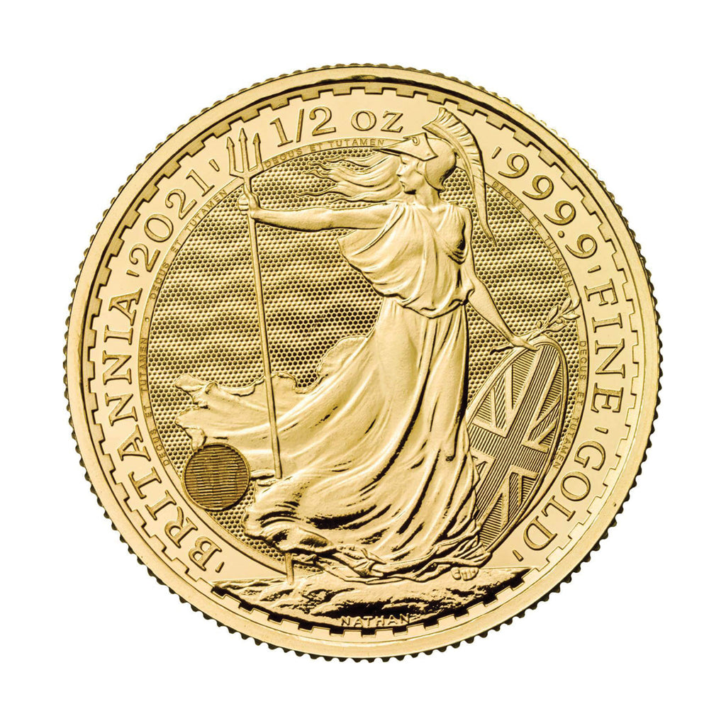 2021 GB £50 Britannia 1/2oz Gold (No Tax) Capsule Scr - No CREDIT CARD OR PAYPAL.