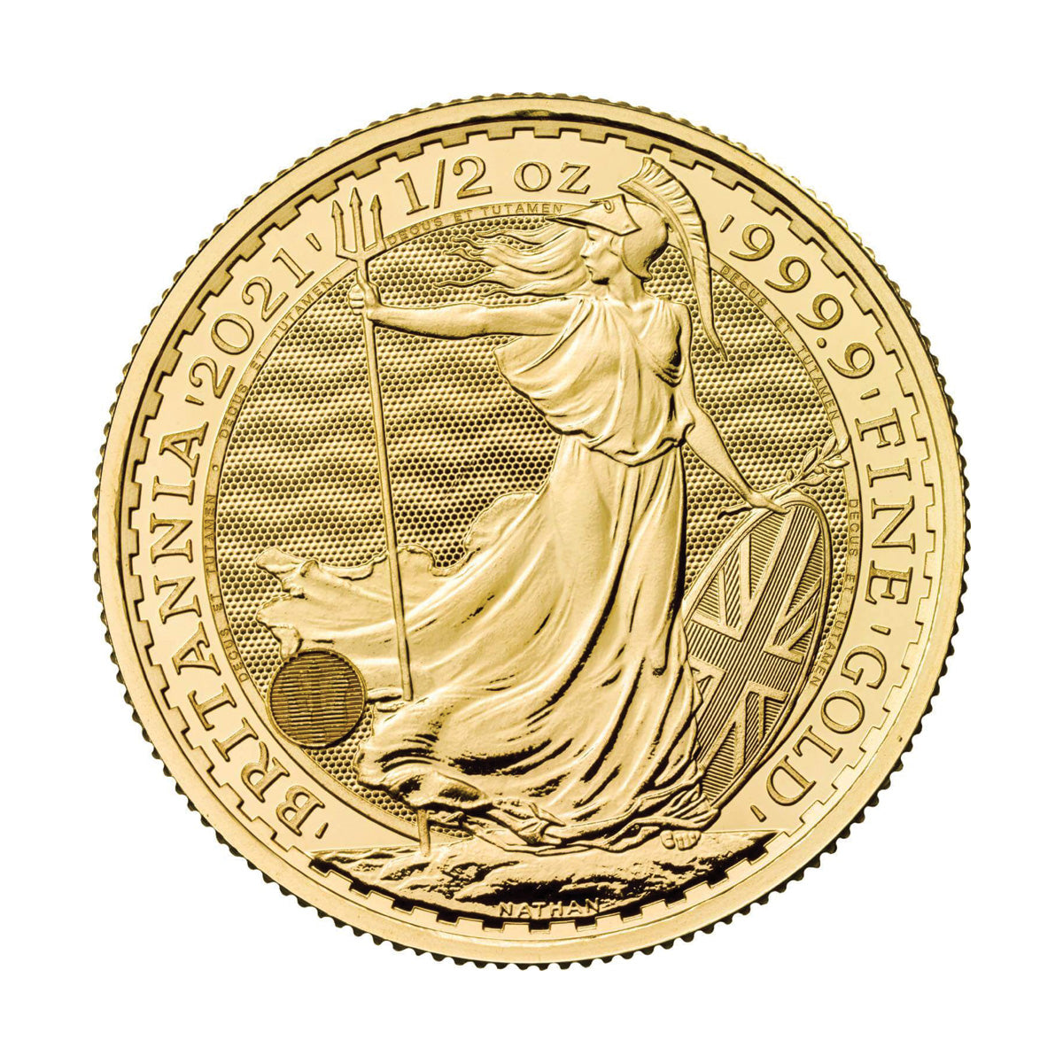 2021 GB £50 Britannia 1/2oz Gold (No Tax) Capsule Scr - No CREDIT CARD OR PAYPAL.
