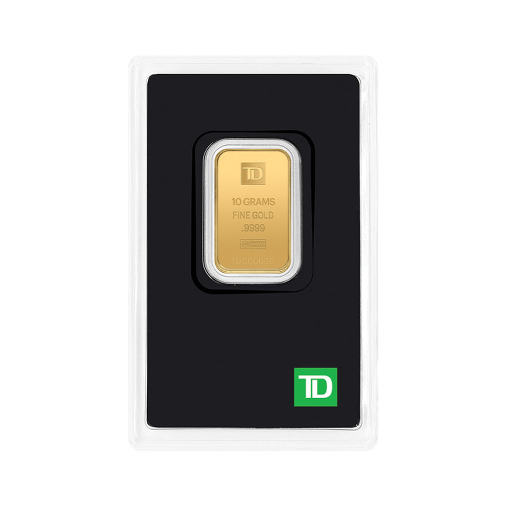 TD Bank 10g .9999 Gold Bar in Black Package (No Tax)