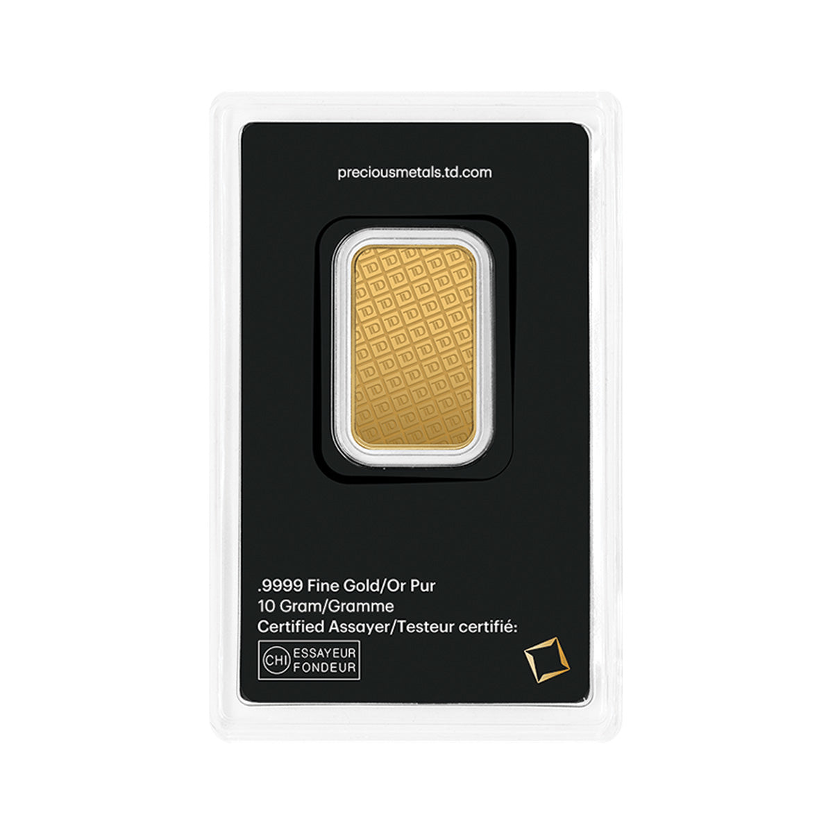 TD Bank 10g .9999 Gold Bar in Black Package (No Tax)