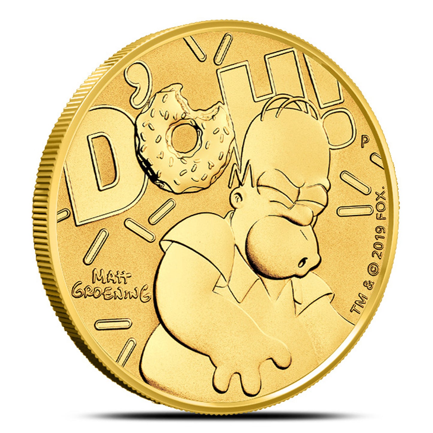 2020 Tuvalu $100 The Simpsons: Homer 1oz .9999 Gold (No Tax) NO CREDIT CARDS or PAYPAL