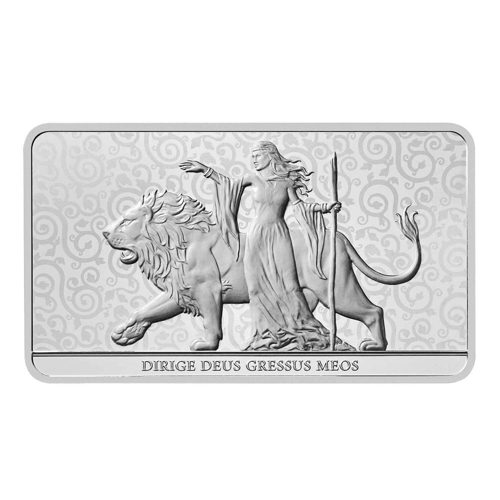 Royal Mint (2024) Una and the Lion 10oz Silver Bar (Horizontal) - No Tax