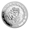 2021 $1 20th Ann. Lord of the Rings: Frodo 1oz Silver (No Tax) Scuffs on Cap