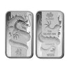PAMP 2012 Lunar Calendar: Dragon 1oz .999 Silver Bar (No Tax) Assay Scuffs/Scr