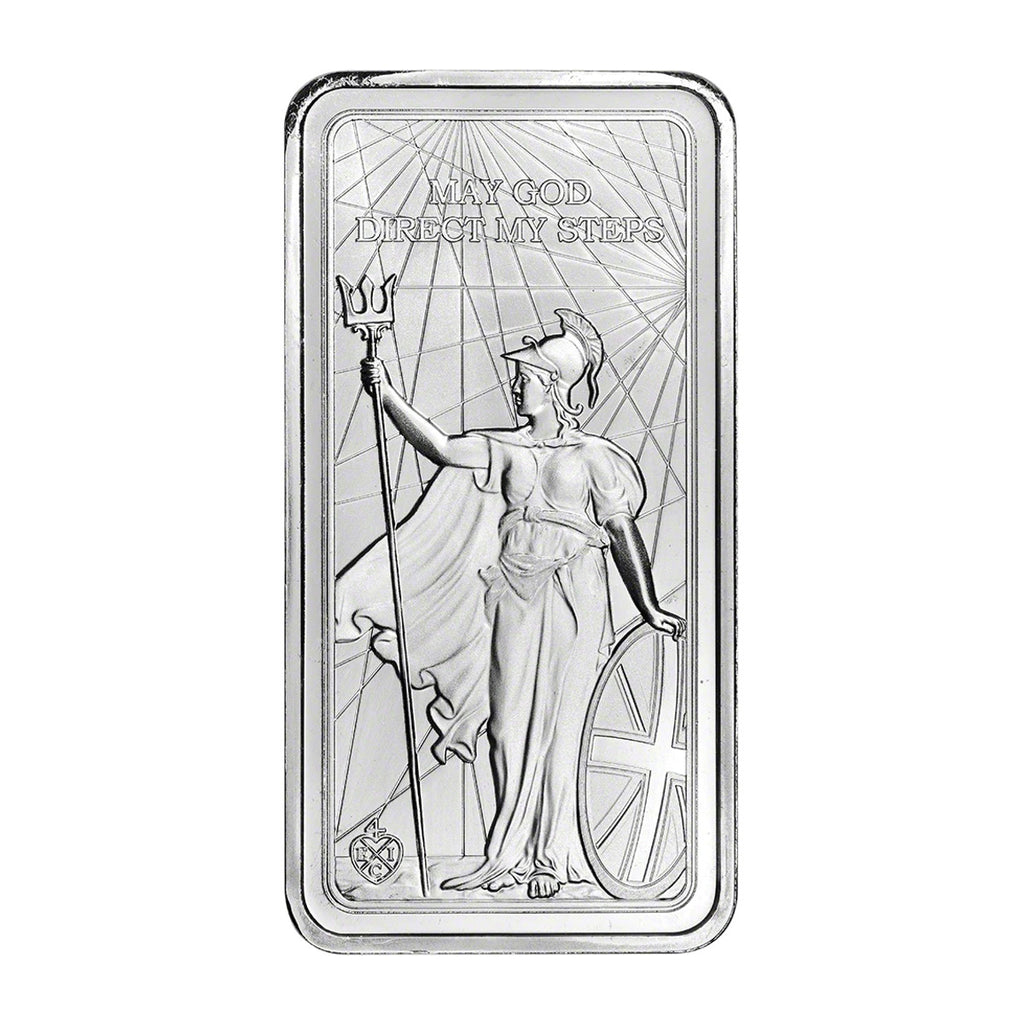 2022 St. Helena £10 Standing Britannia 10oz .999 Silver Bar (No Tax) Flaws