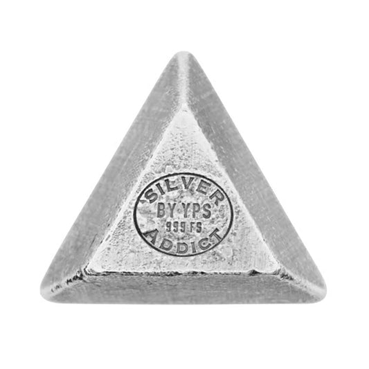 YPS "Silver Addict" Wedge 4oz .999 Fine Silver Bar (No Tax) Minor Rubbing