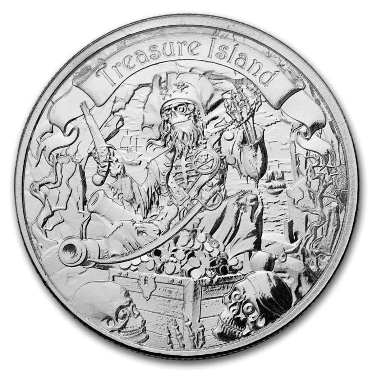 2026 Niue $2 Treasure Island 1oz .999 Silver Coin (No Tax)