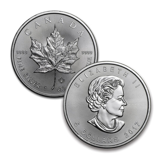 2017 Canada $5 1oz. Silver Maple Leaf .9999 Fine Silver (No Tax)
