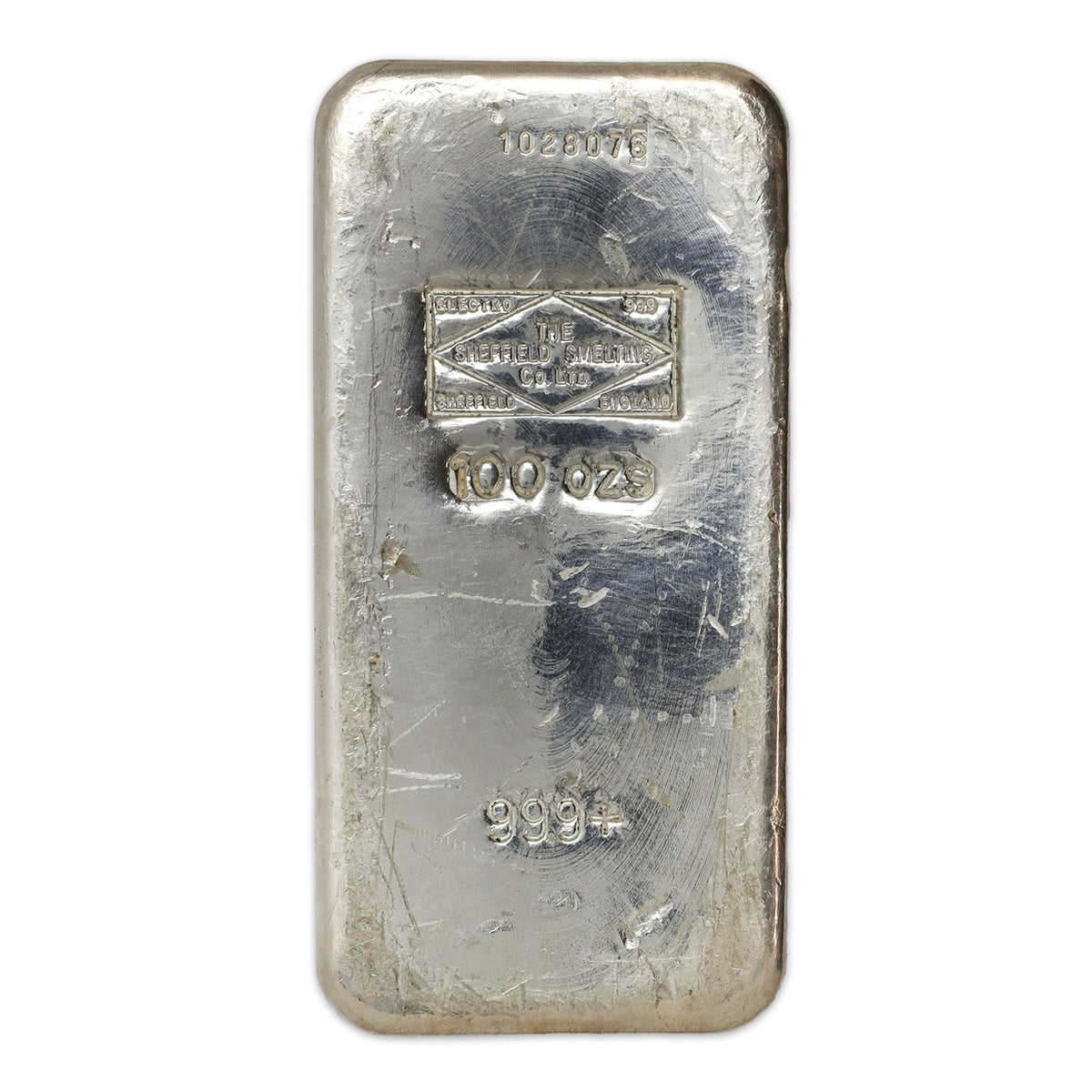 LOCAL PICKUP ONLY: Vintage 100oz Sheffield Smelting Co Silver Bar (No Tax) See descript. - No Credit Cards/Paypal