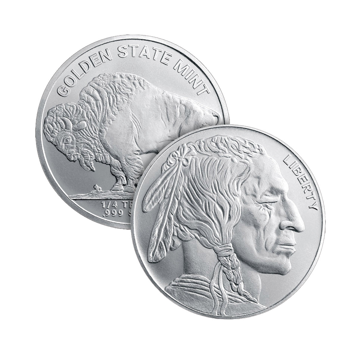 Buffalo 1/4oz .999 Silver Fractional Round - Various Mints (No Tax)