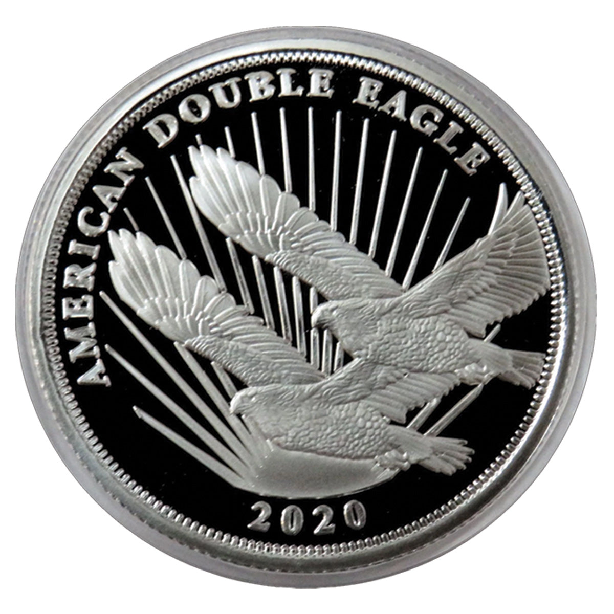 2020 Cook Islands $2 American Double Eagle 1/2oz .999 Silver (No Tax) May have scratch