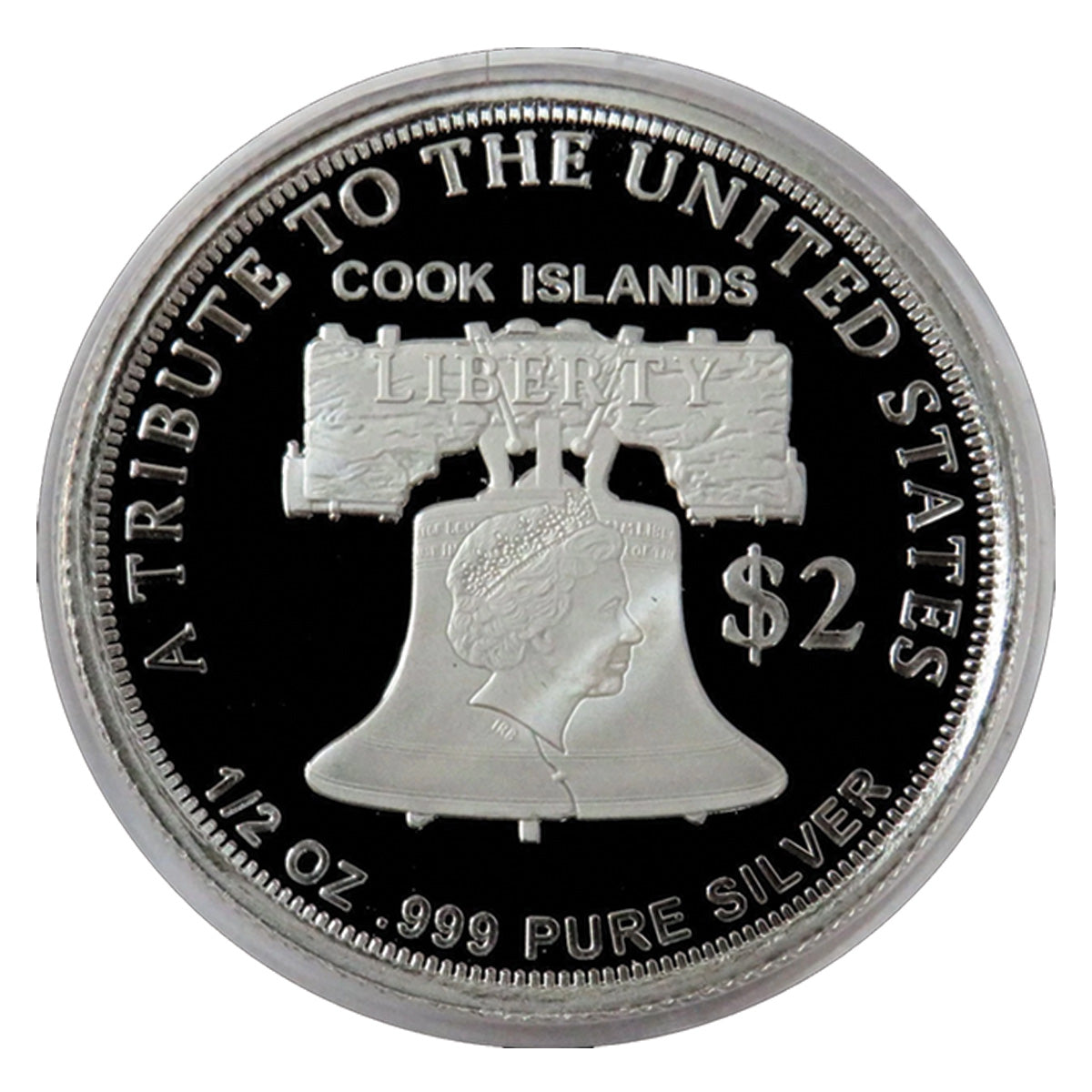 2020 Cook Islands $2 American Double Eagle 1/2oz .999 Silver (No Tax) May have scratch