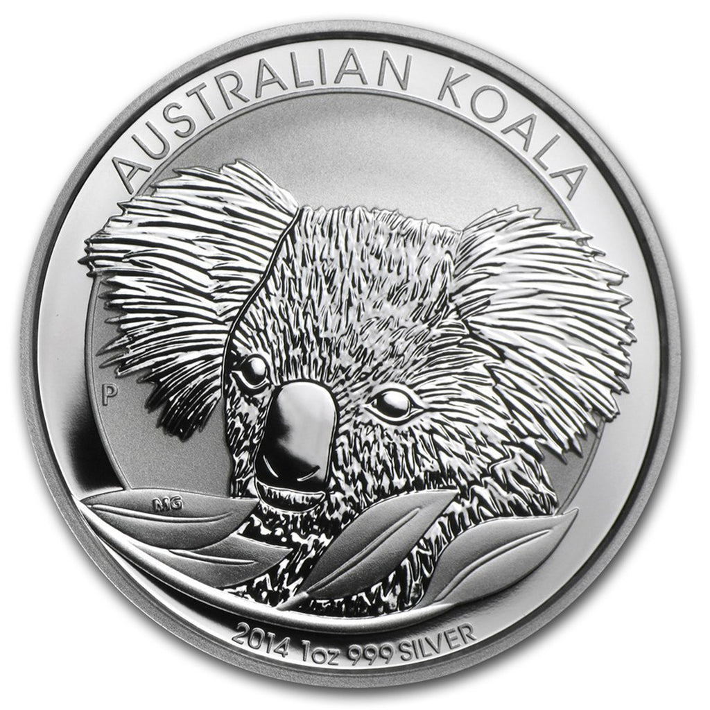 2014 Australia $1 Koala 1oz .999 Silver (No Tax) Hairline Scratch on Cap.
