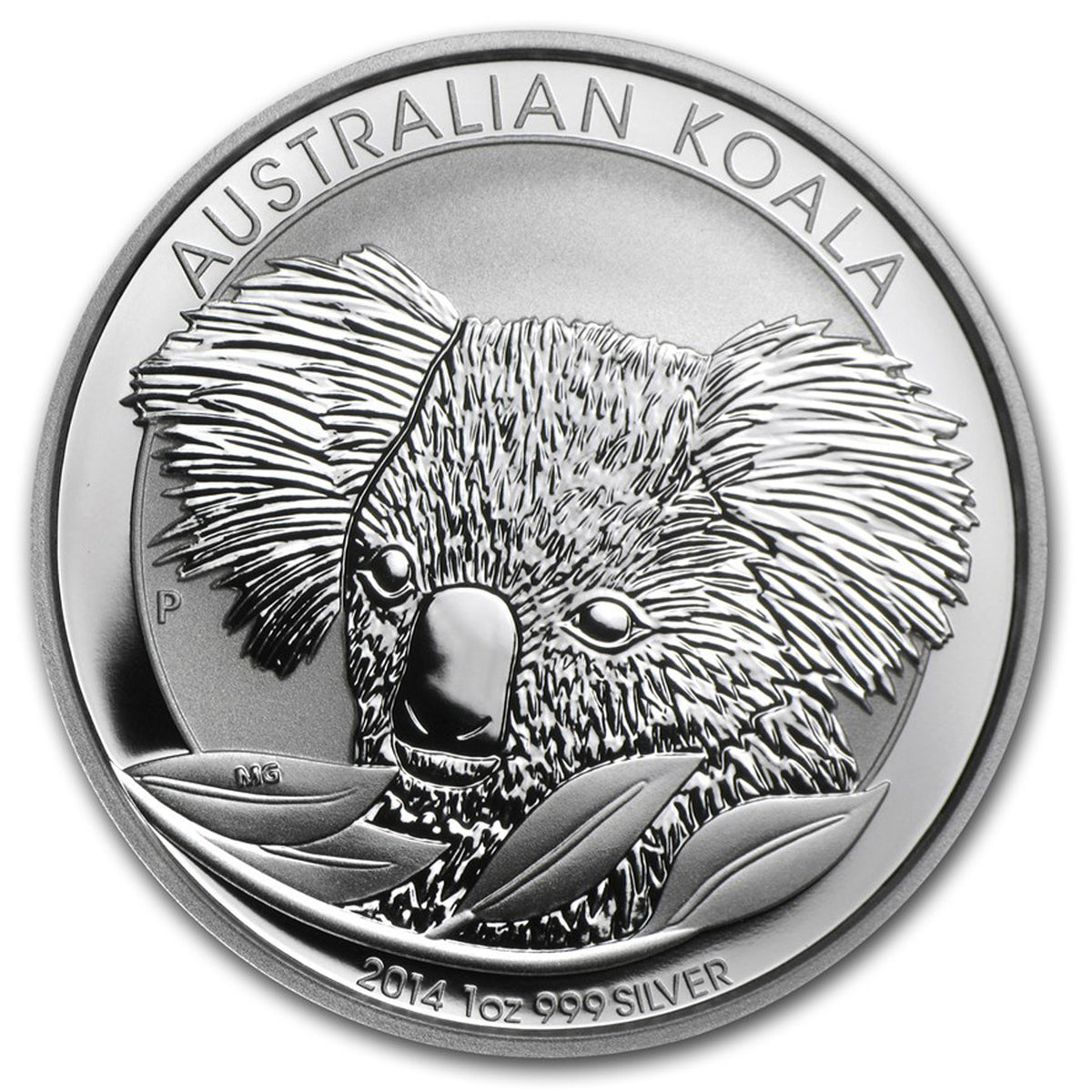 2014 Australia $1 Koala 1oz .999 Silver (No Tax) Hairline Scratch on Cap.