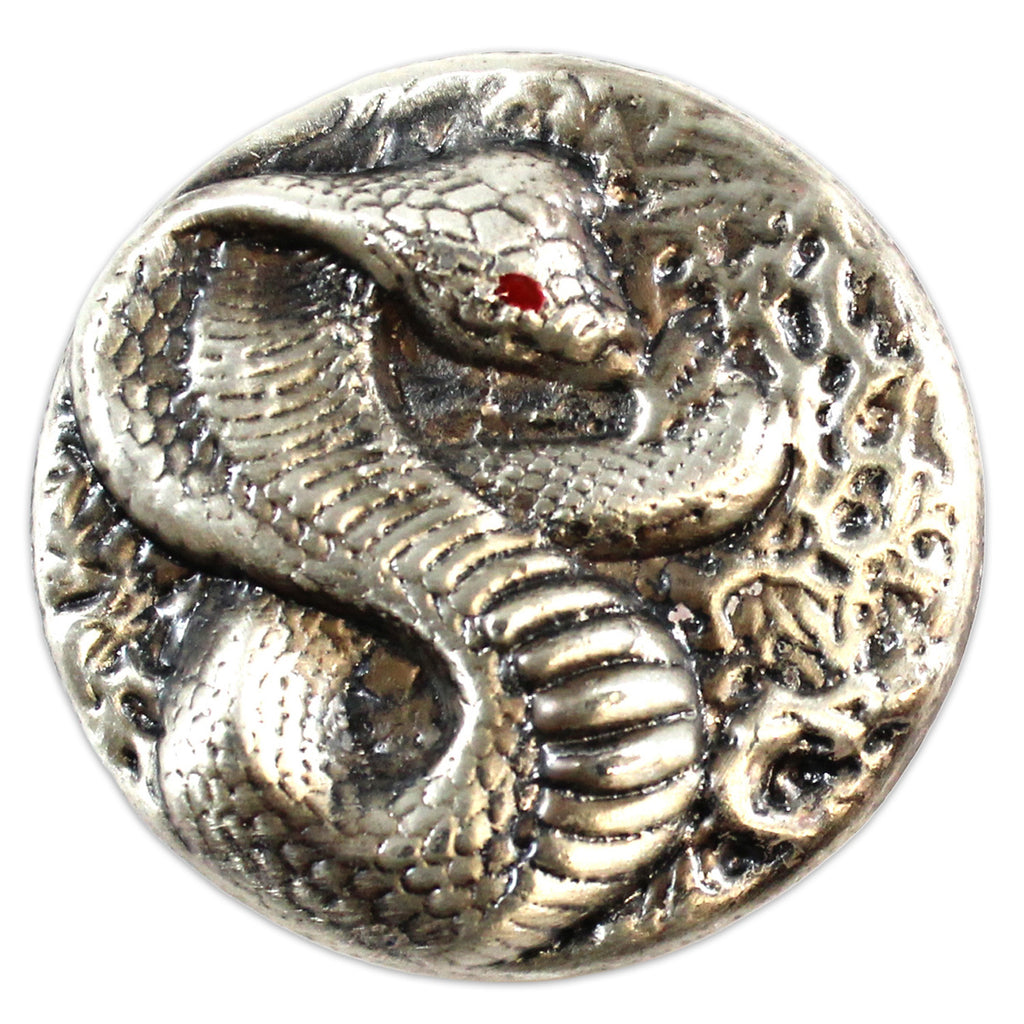 Beaver Bullion Cobra with Enamel Eye 3oz .999 Fine Silver Round (No Tax) Toning