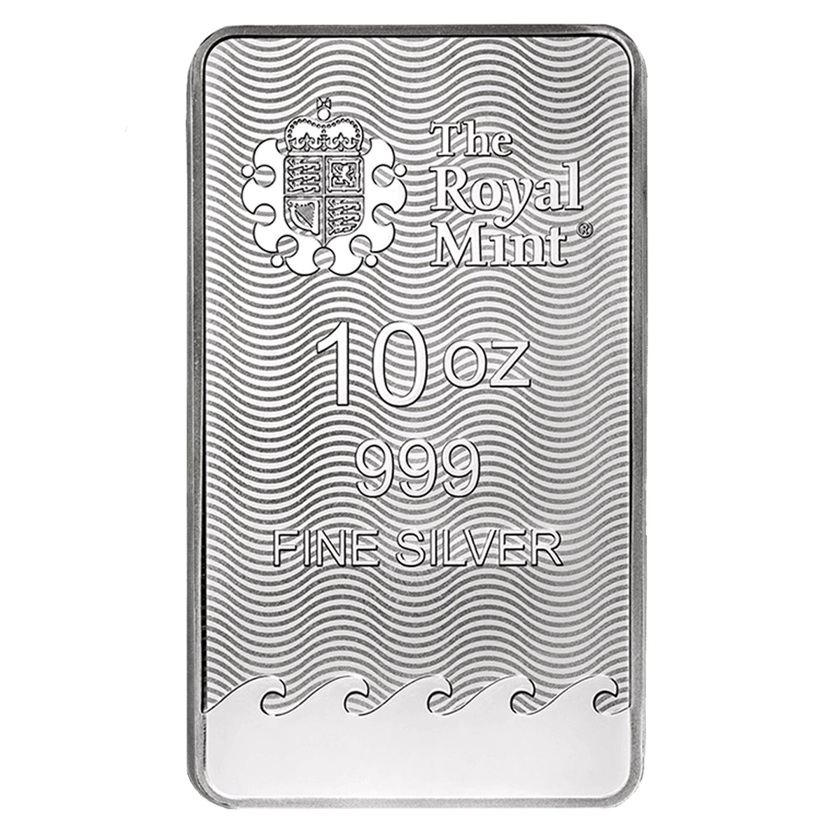 Royal Mint 10oz Britannia .999 Fine Silver Bar (No Tax) Minor Tone Spot