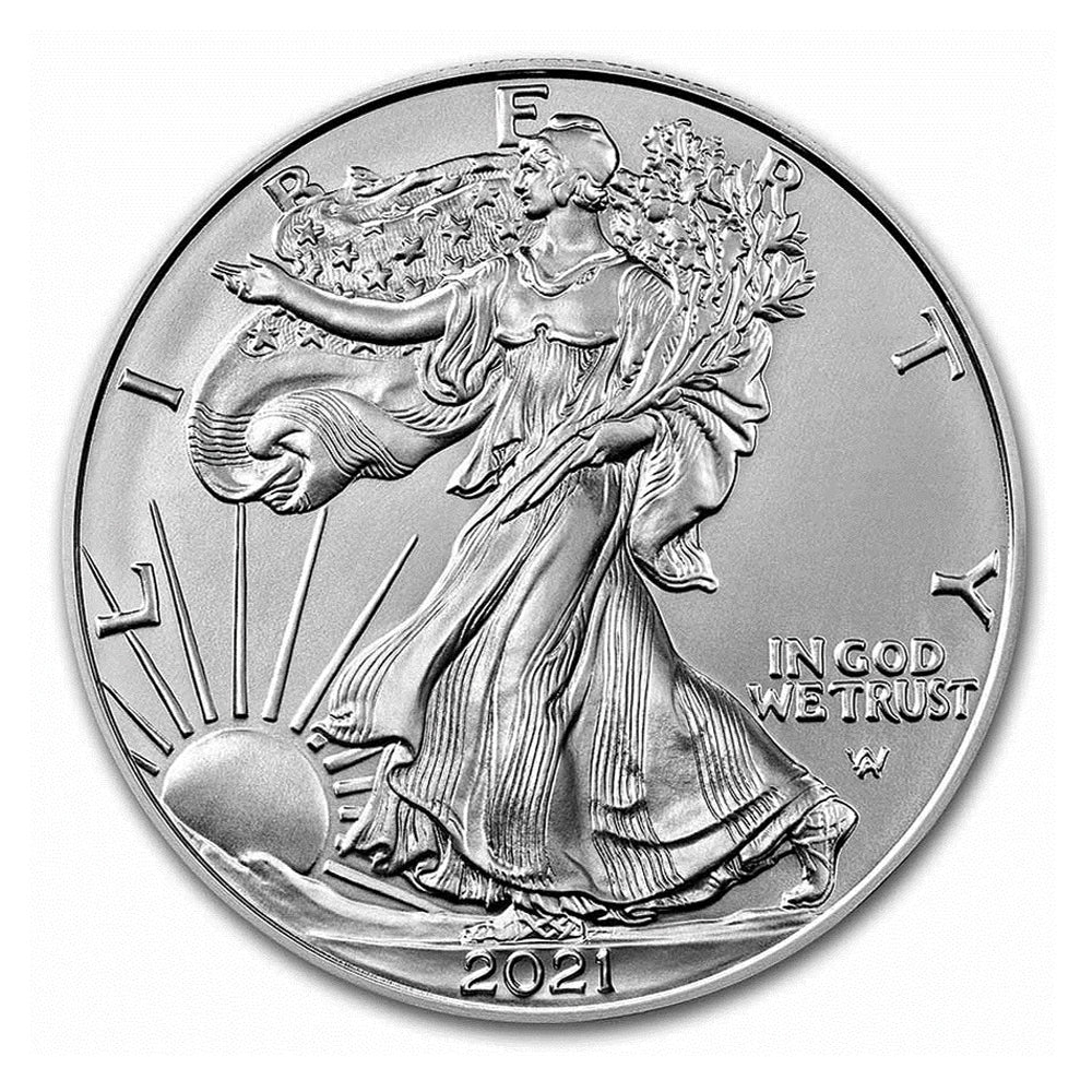 2021 (Type 2) United States American Eagle 1oz. .999 Silver (No Tax)