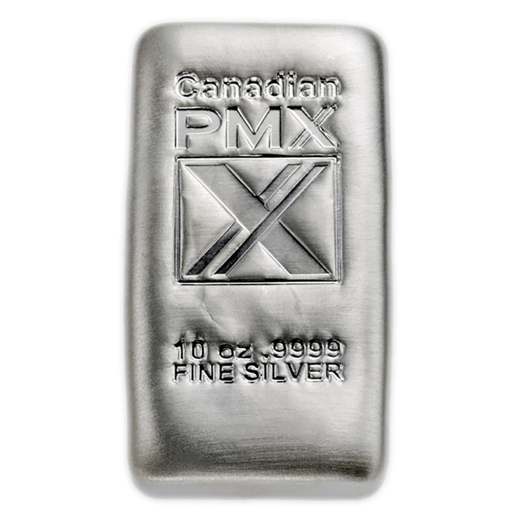 PMX Cast Bar 10oz .9999 Fine Silver (No Tax) Flaws