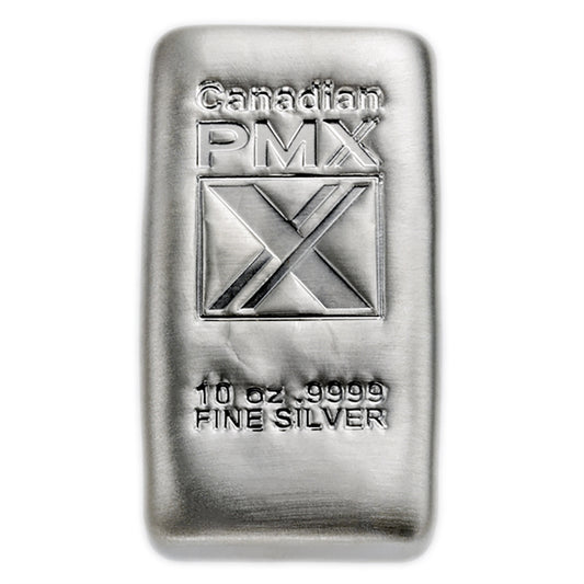 PMX Cast Bar 10oz .9999 Fine Silver (No Tax) Flaws