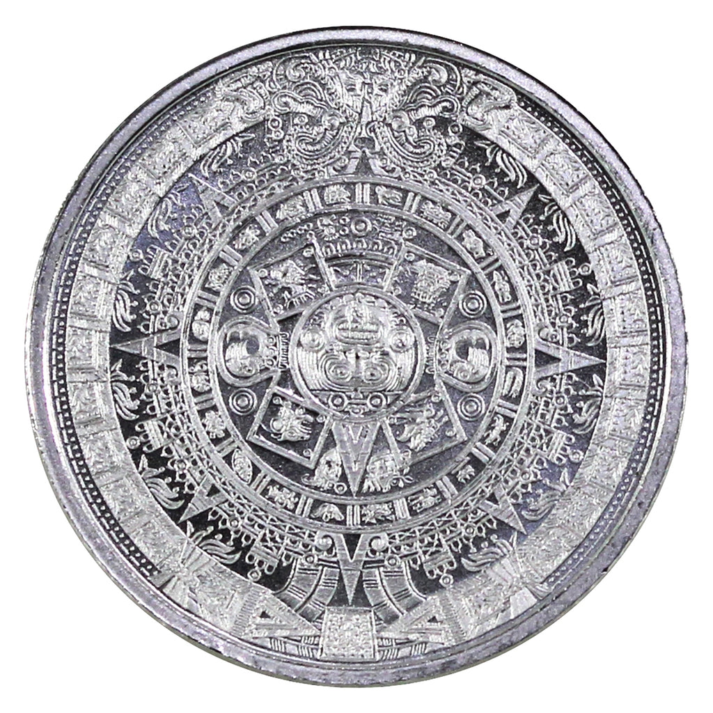 Aztec Calendar 1/10oz .999 Fine Silver Round (No Tax)