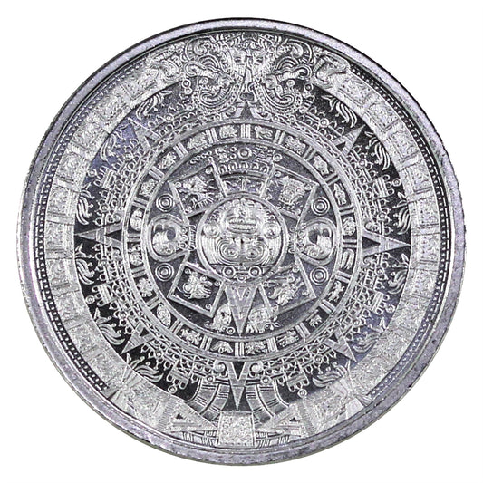 Aztec Calendar 1/10oz .999 Fine Silver Round (No Tax)