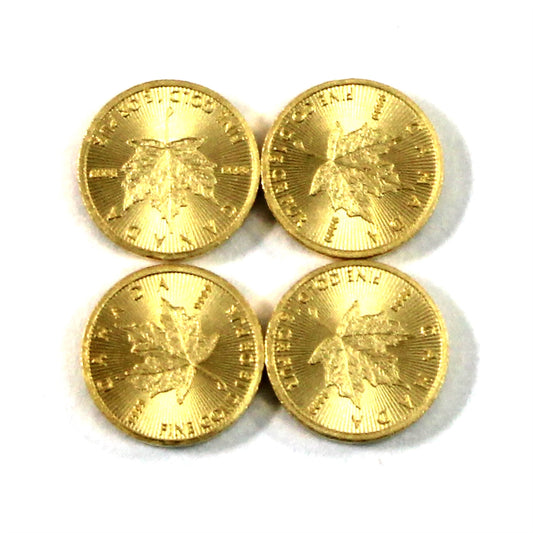 4x MapleGram 50-cent GML 1 gram .9999 Coins, 4Pcs (No Tax) May have issues