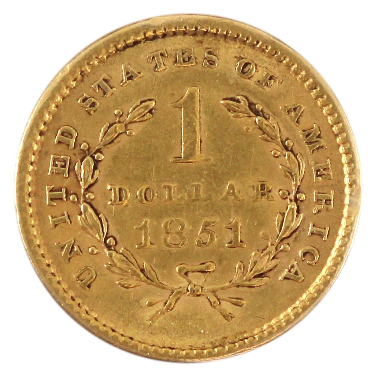 1852 USA Gold Dollar EF-AU (EF-45)
