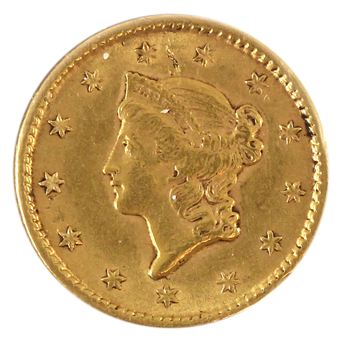 1852 USA Gold Dollar EF-AU (EF-45)