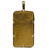 JM Johnson Matthey 5g Blank Back Gold Bar w 14K Gold Bezel (Flaws)