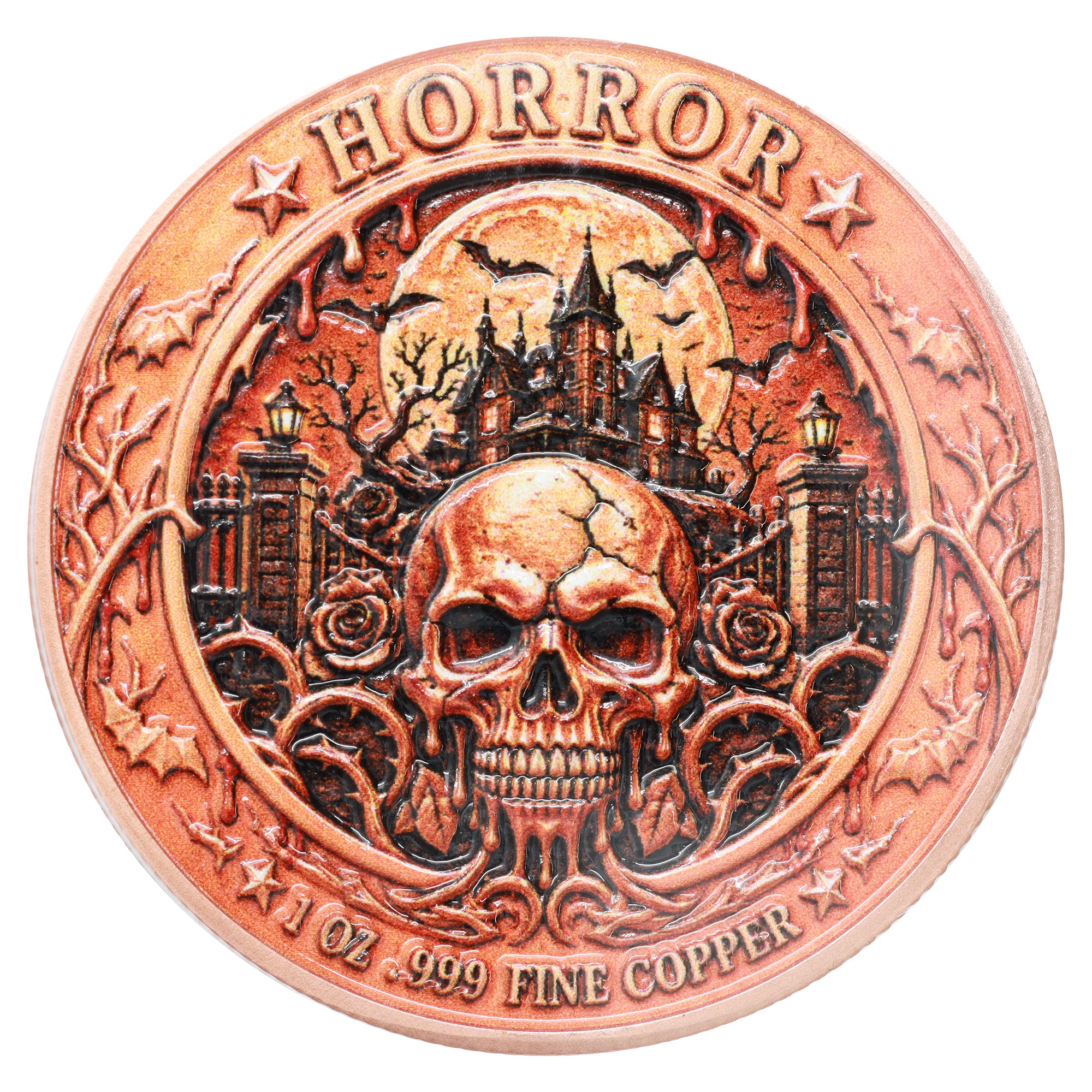 Horror Movie Villains- Leatherface 1oz. .999 Fine Copper Round ...