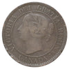 1859 Narrow 9 Canada 1-cent VG-F (VG10) Scratched, cleaned, or impaired