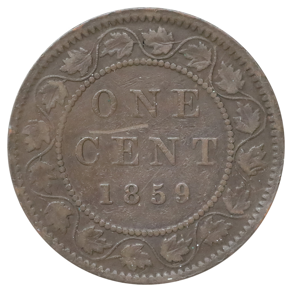 1875H Small Date Canada 5-cents Fine (F12) Impaired