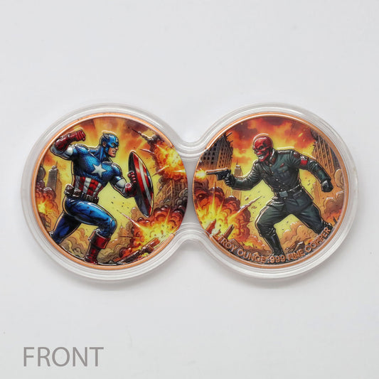 Captain America vs. Red Skull 2 x 1ozt .999 Fine Copper Dual Set (Limited Edition)