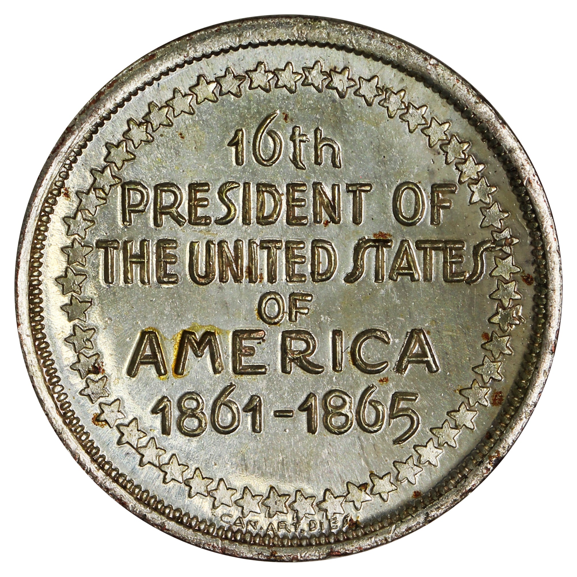 Abraham Lincoln, 16th President of the USA, 1861-1865, Medallion