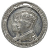 1937 George VI & Elizabeth Coronation Medallion with Ribbon: Fear God, Honour the King