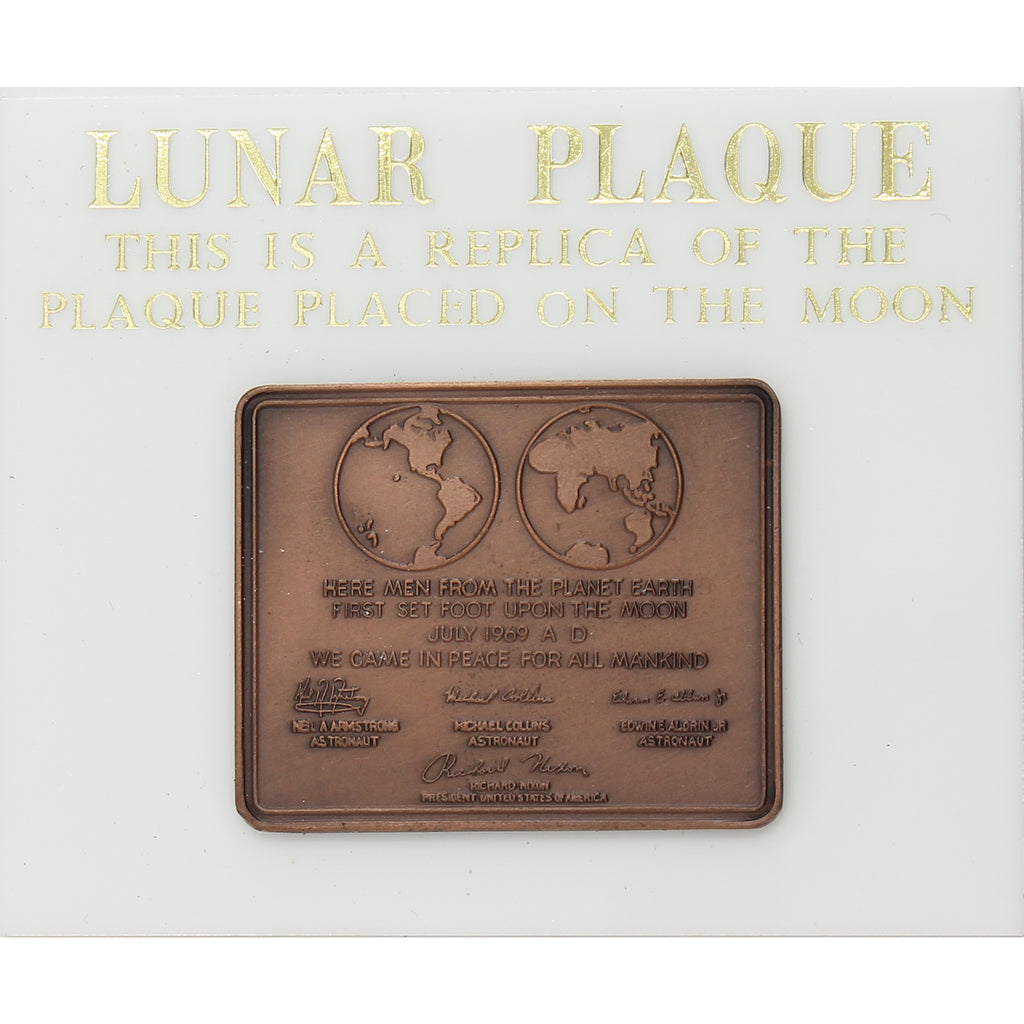 Lunar Plaque Replica Medallion in Holder