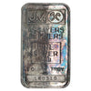 JM Johnson Matthey 1oz .999 Silver Bar, Blank Back (No Tax) Toned