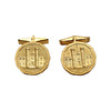 Pair of Vintage Royal Canadian Mint Gold-plated Cufflinks, 2Pcs in Case (See text)
