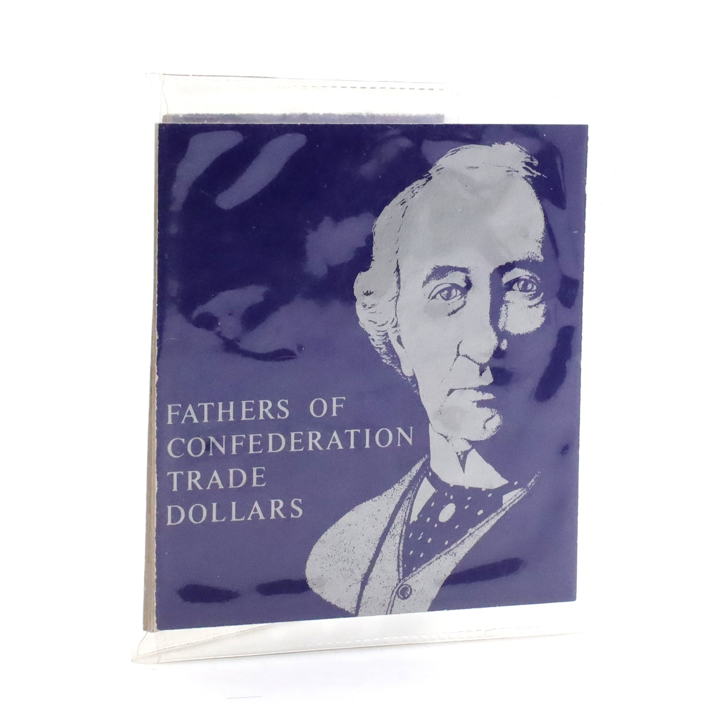 Set of 4x Charlottetown, PEI, Fathers of Confederation Trade Dollars, 4Pcs in Folder