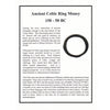 Ancient Celtic Ring Money, 150-50 BC, with Information Sheet